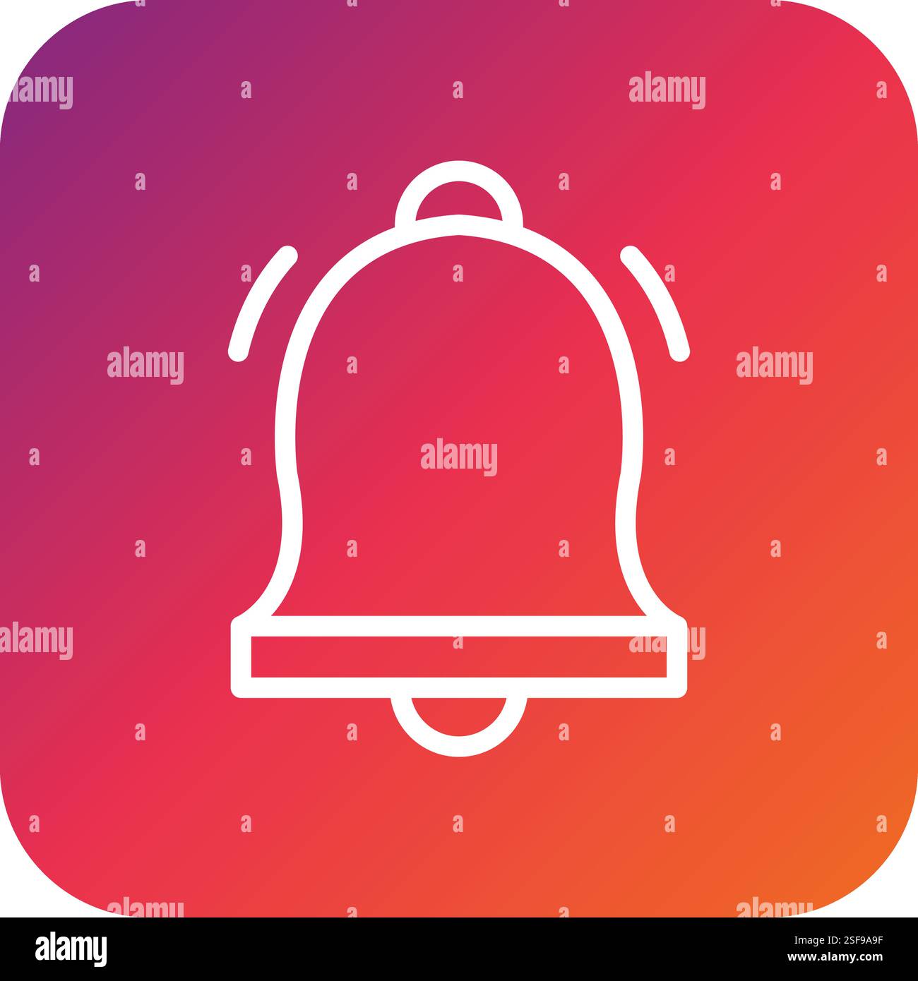 Bell Vector Icon Design Illustration Stock Vector