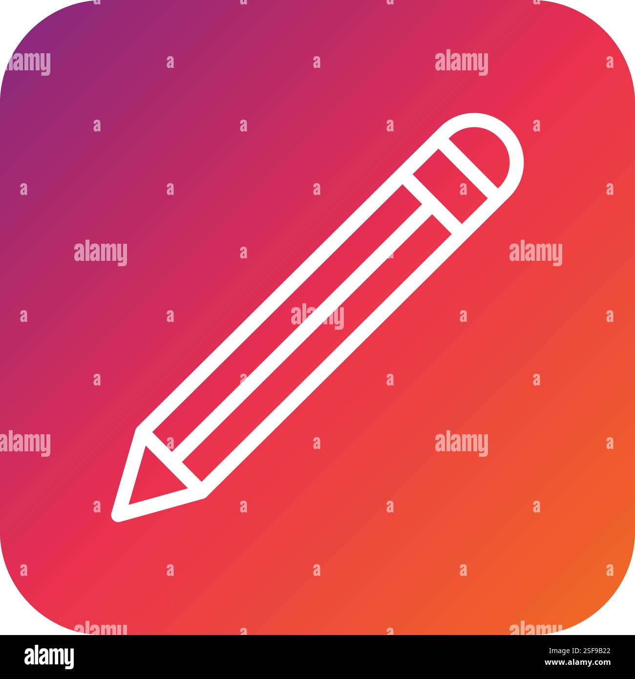 Pencil Vector Icon Design Illustration Stock Vector