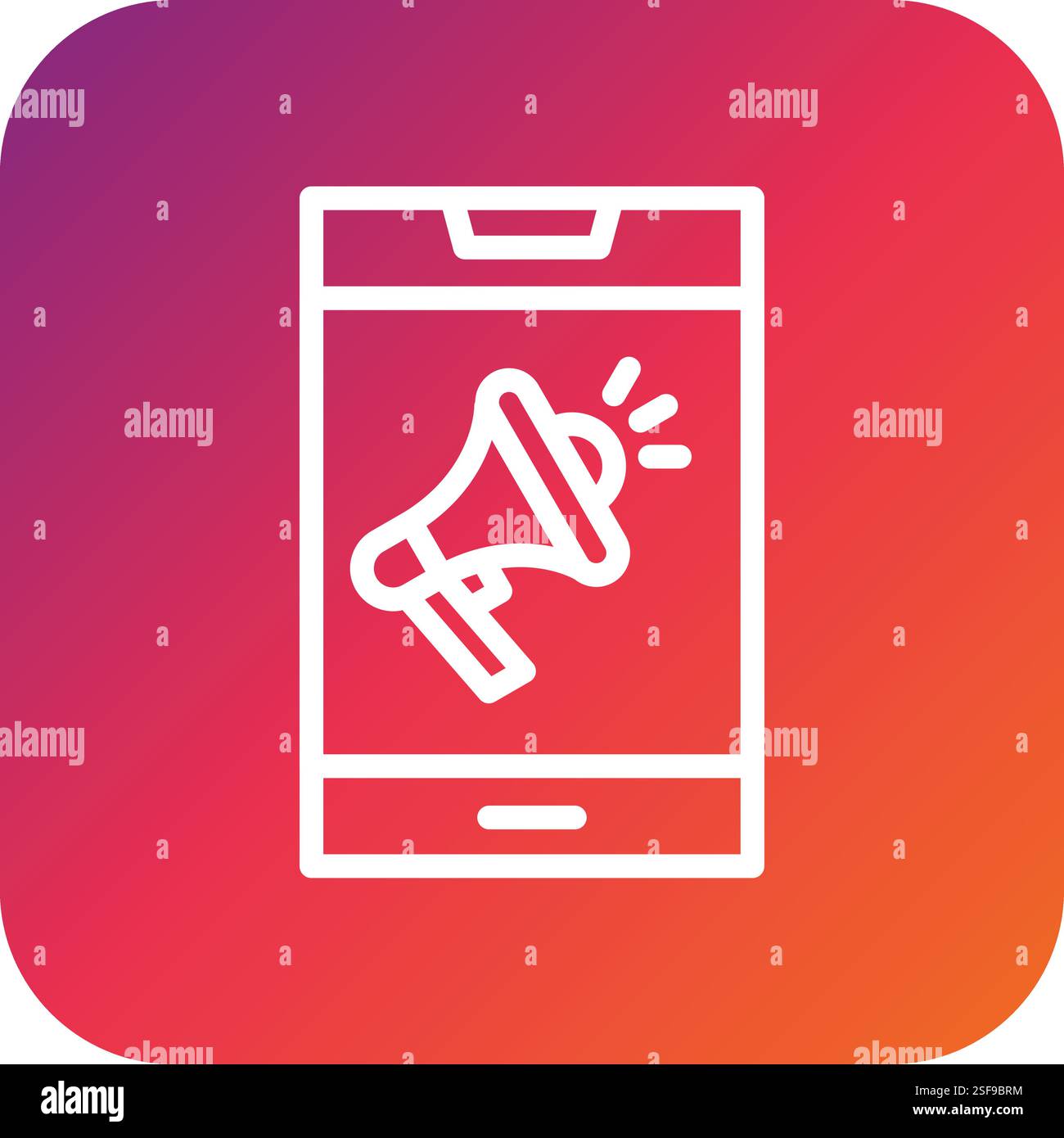 Mobile Marketing Vector Icon Design Illustration Stock Vector