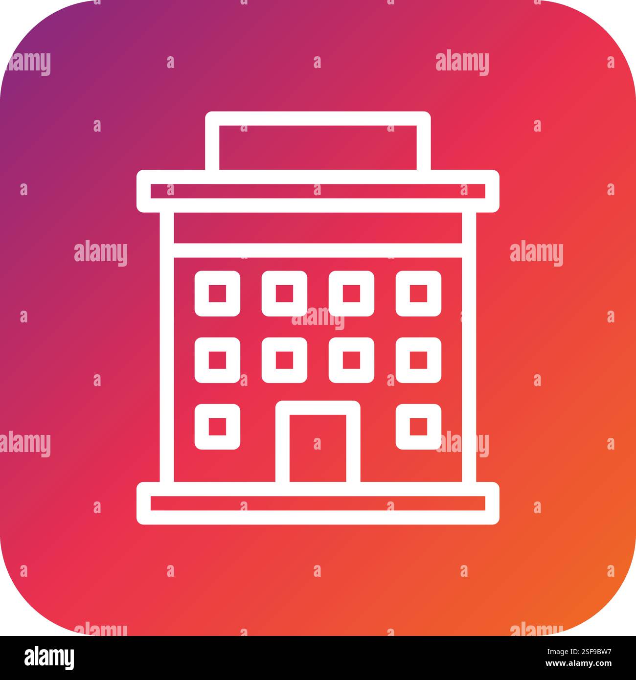 Hotel Vector Icon Design Illustration Stock Vector