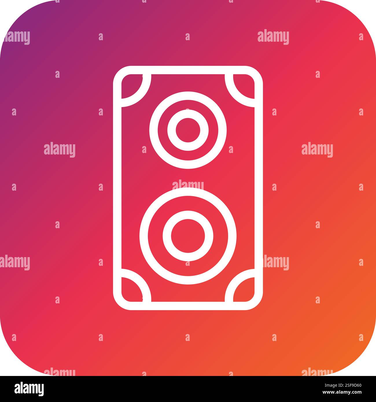 Loudspeaker Vector Icon Design Illustration Stock Vector