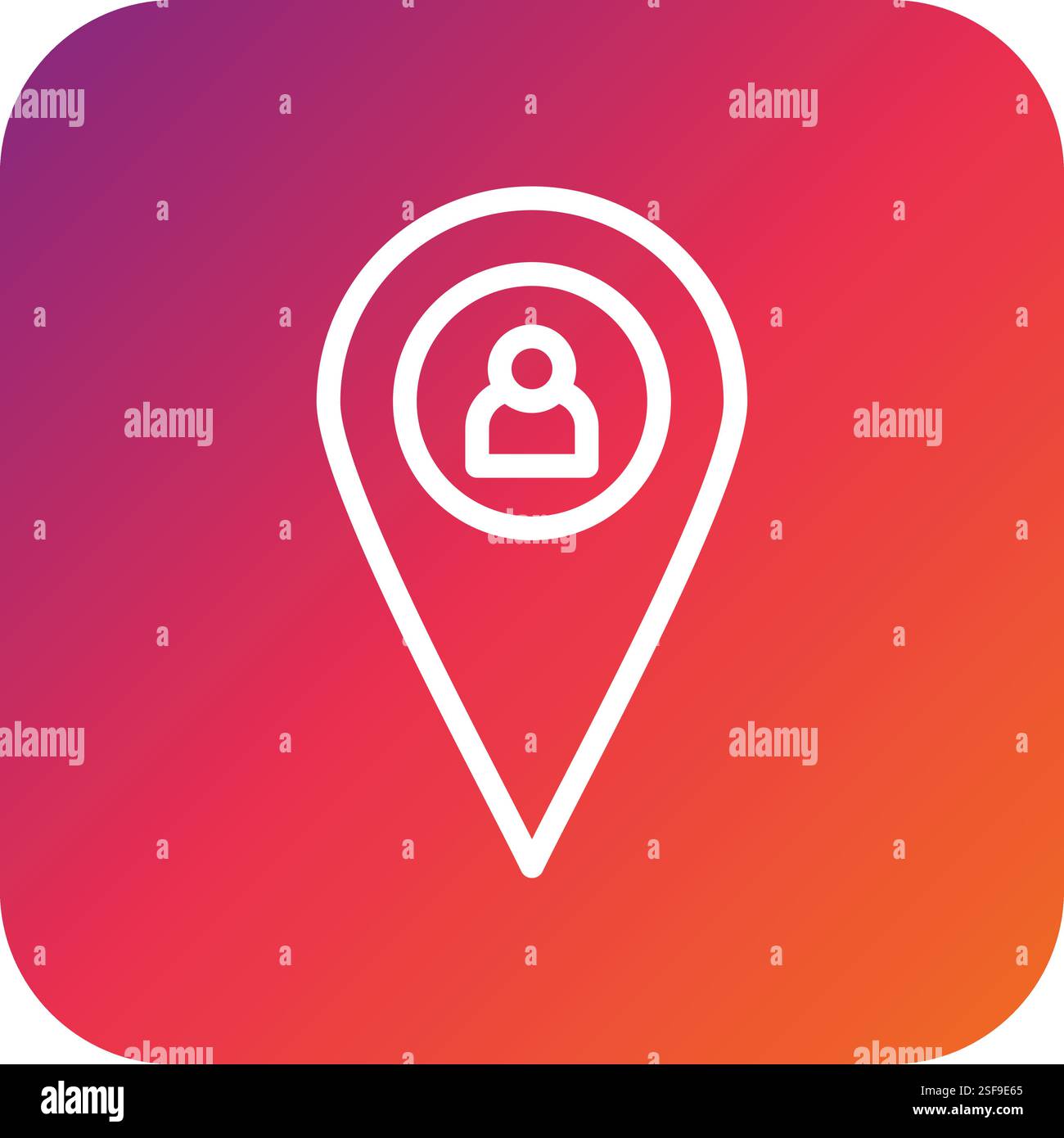 Location Vector Icon Design Illustration Stock Vector
