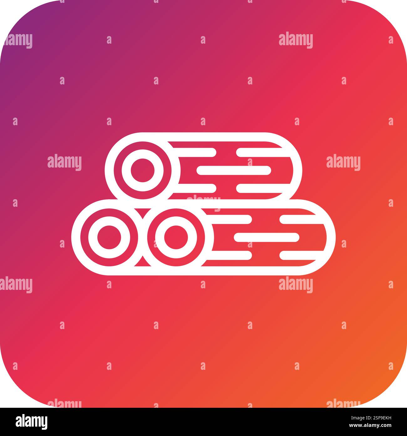 Wood Vector Icon Design Illustration Stock Vector