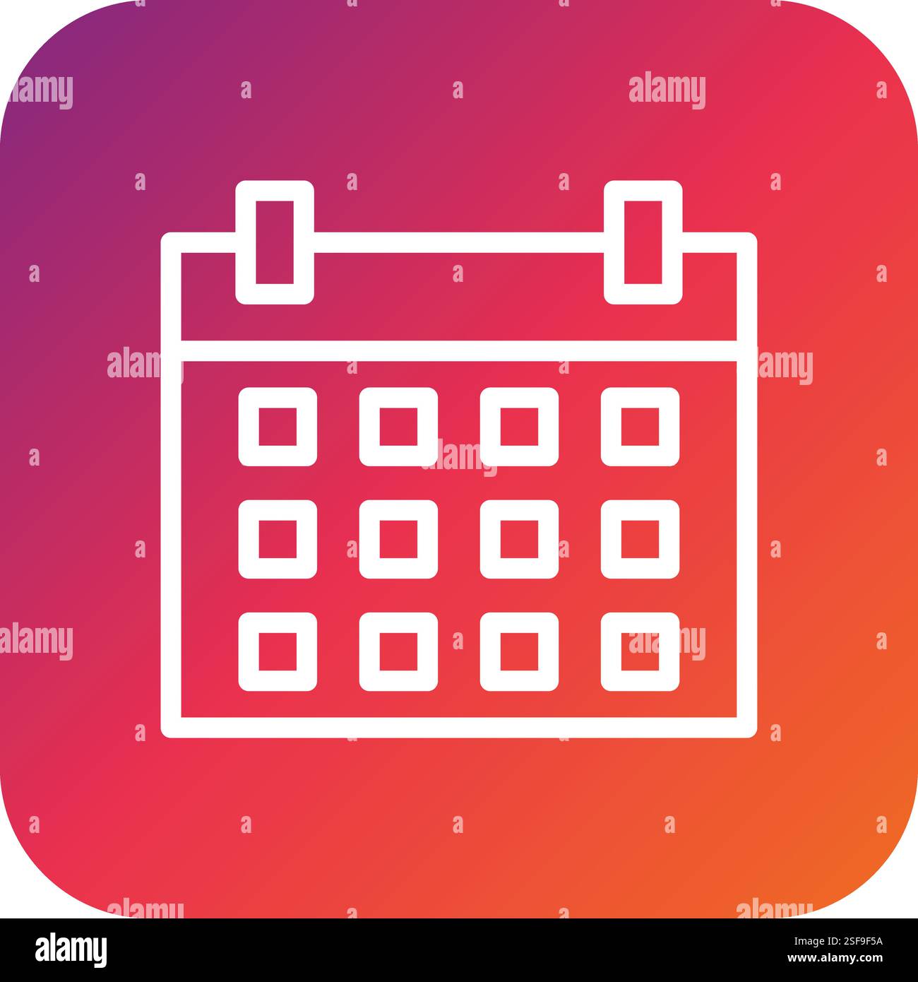 Calendar Vector Icon Design Illustration Stock Vector