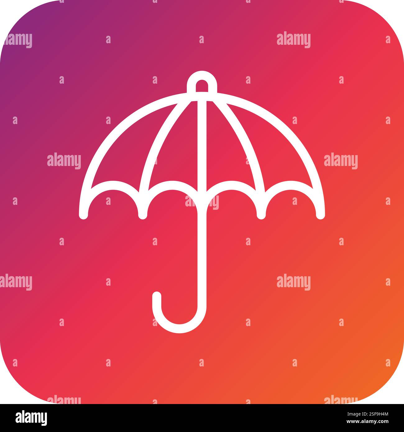 Umbrella Vector Icon Design Illustration Stock Vector
