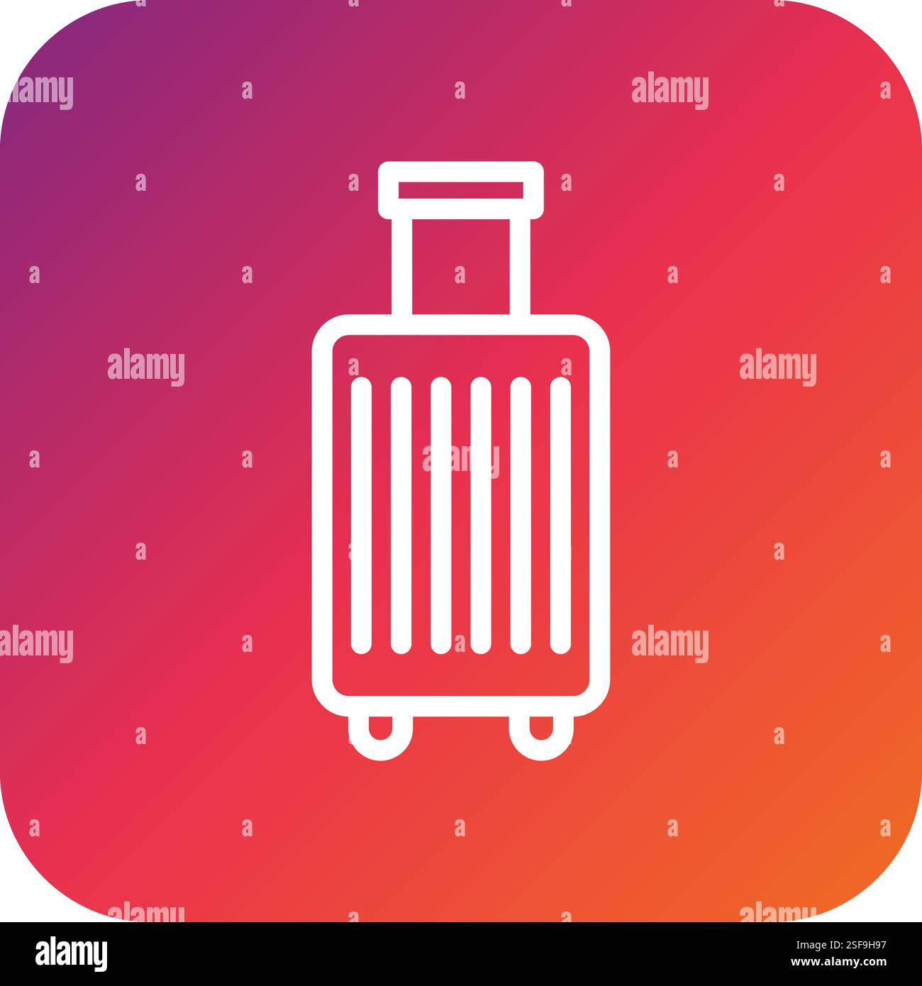 Suitcase Vector Icon Design Illustration Stock Vector