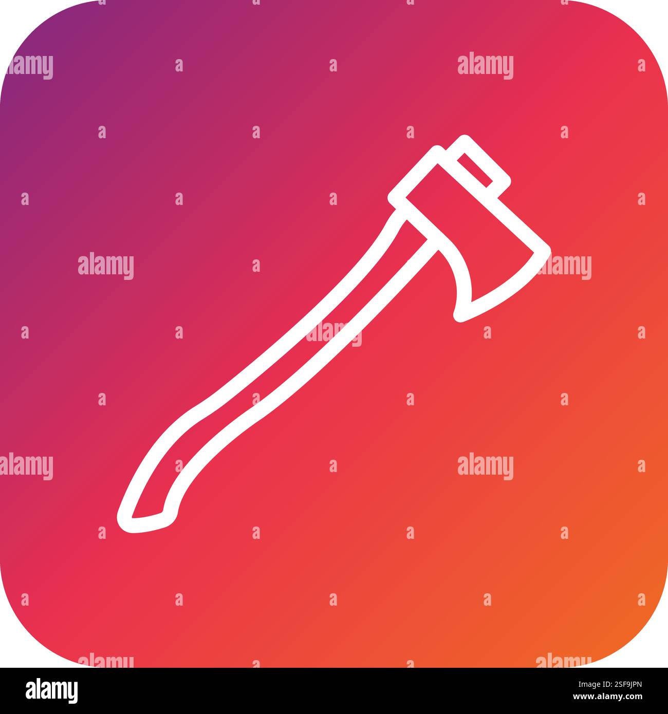 Axe Vector Icon Design Illustration Stock Vector
