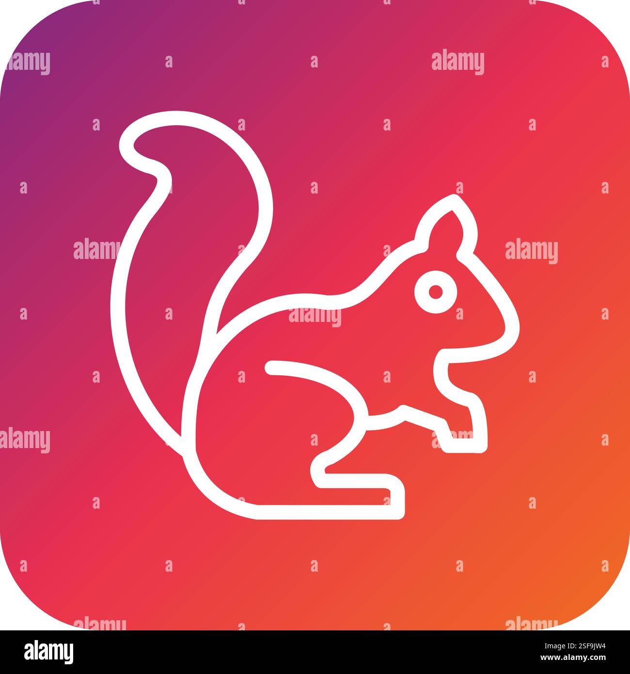 Squirrel Vector Icon Design Illustration Stock Vector