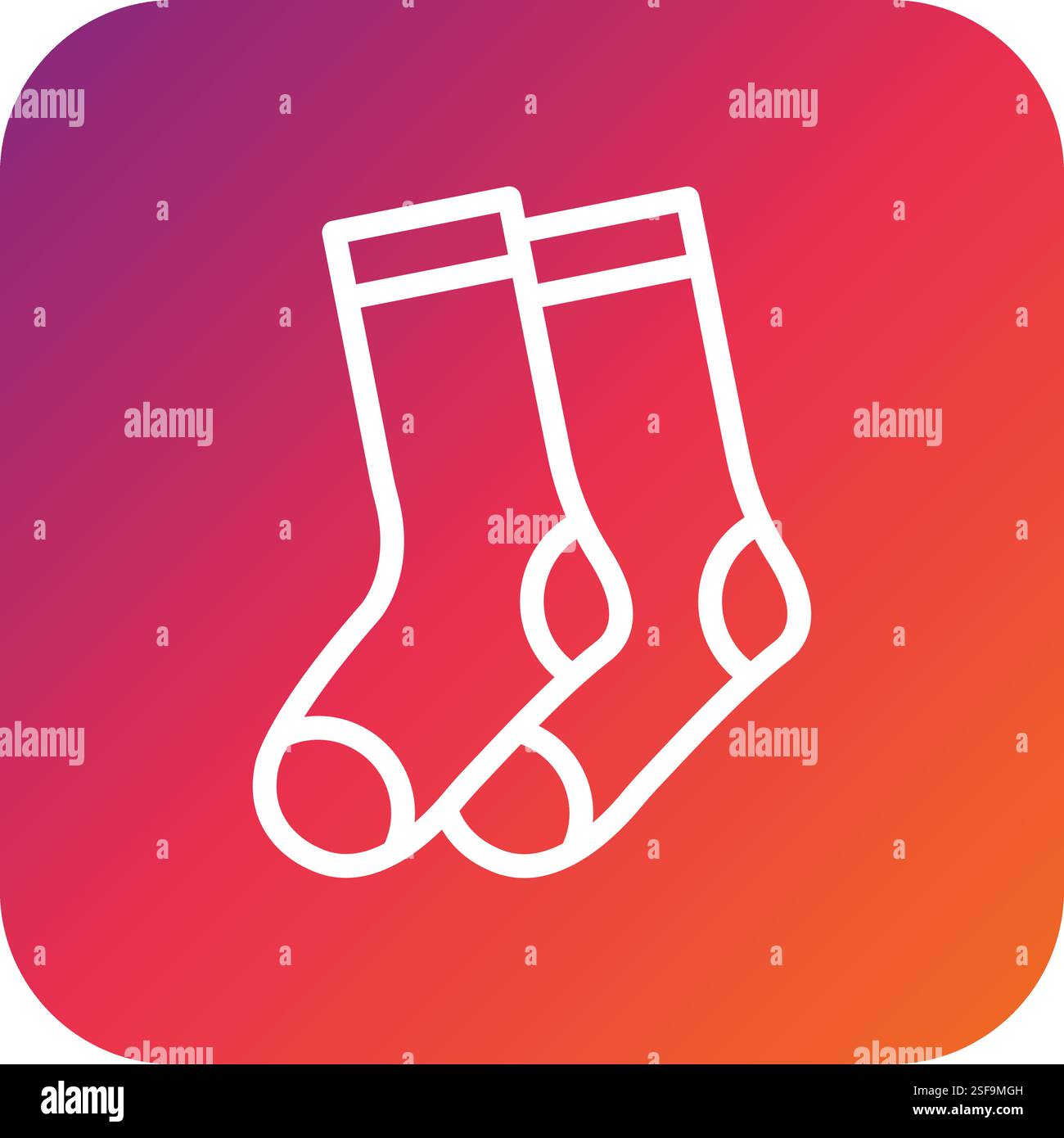 Socks Vector Icon Design Illustration Stock Vector