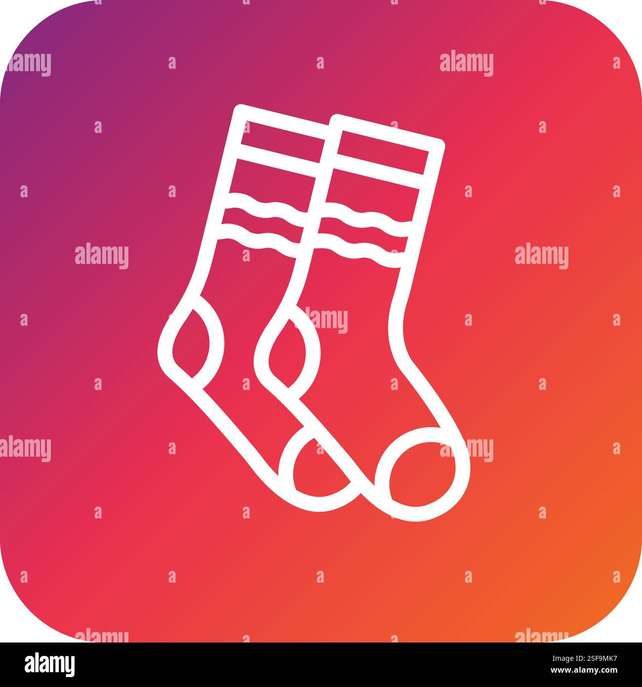 Socks Vector Icon Design Illustration Stock Vector