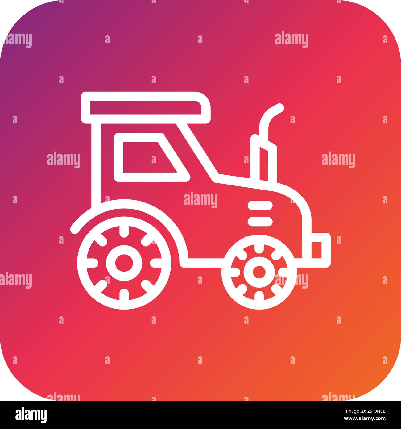 Tractor Vector Icon Design Illustration Stock Vector