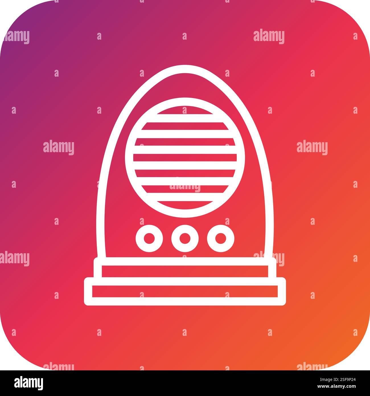 Heater Vector Icon Design Illustration Stock Vector