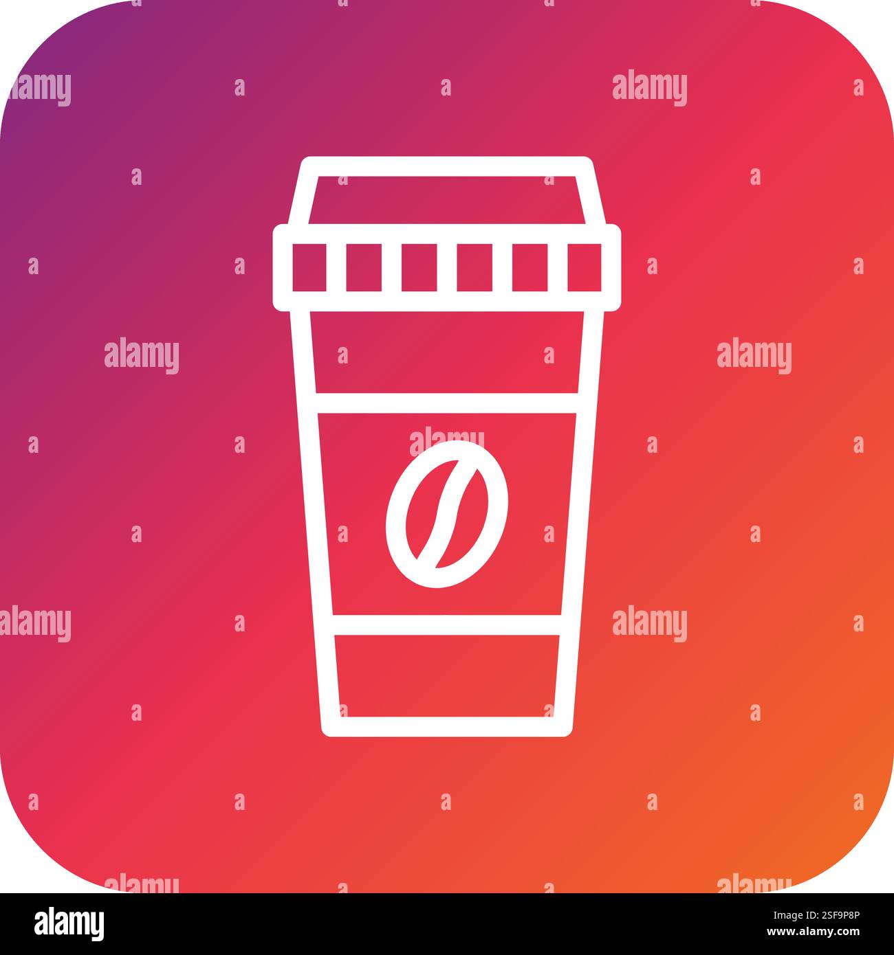 Coffee Cup Vector Icon Design Illustration Stock Vector
