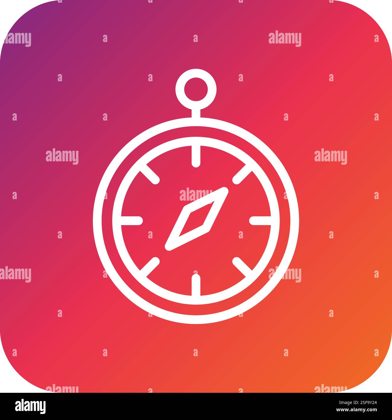 Compass Vector Icon Design Illustration Stock Vector
