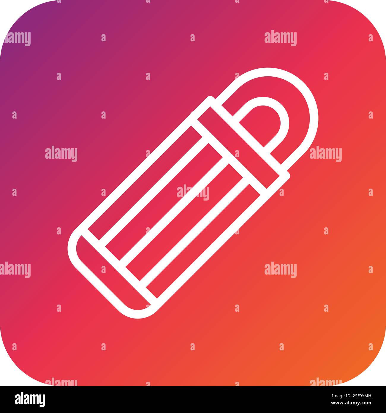 Sleeping Bag Vector Icon Design Illustration Stock Vector