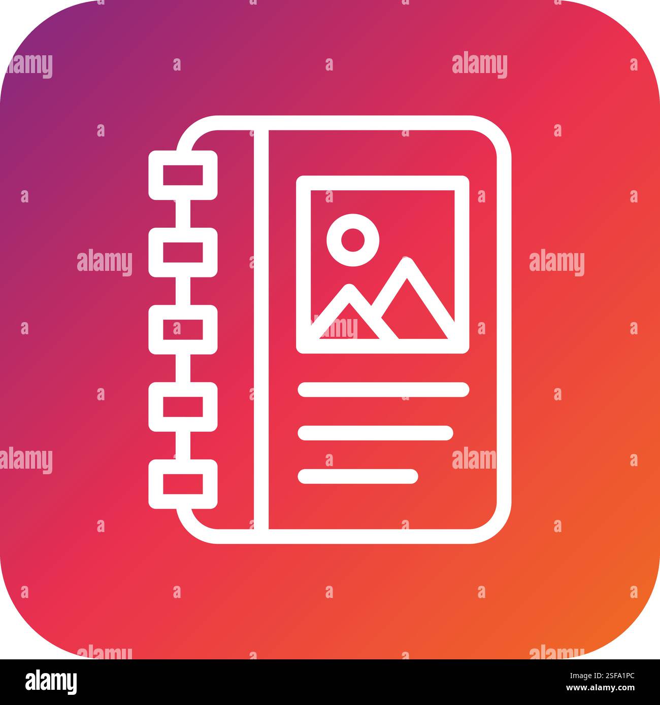 Album Vector Icon Design Illustration Stock Vector