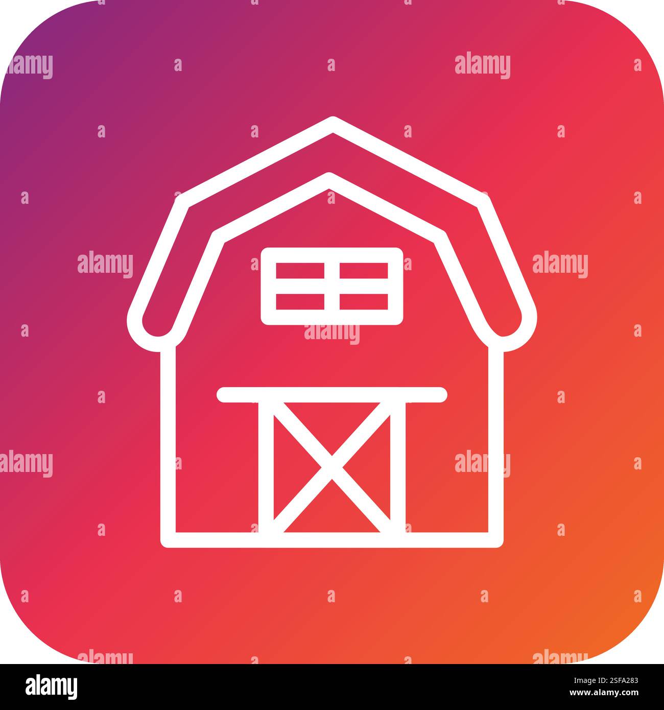 Barn Vector Icon Design Illustration Stock Vector