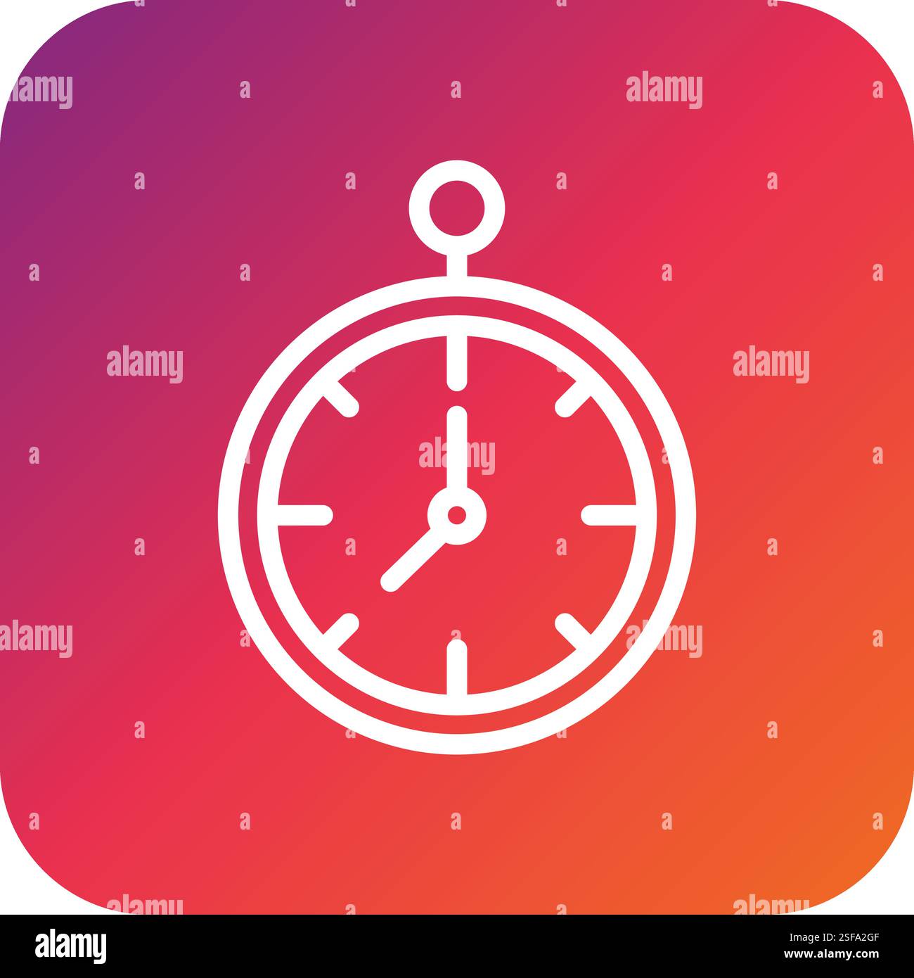 Clock Vector Icon Design Illustration Stock Vector