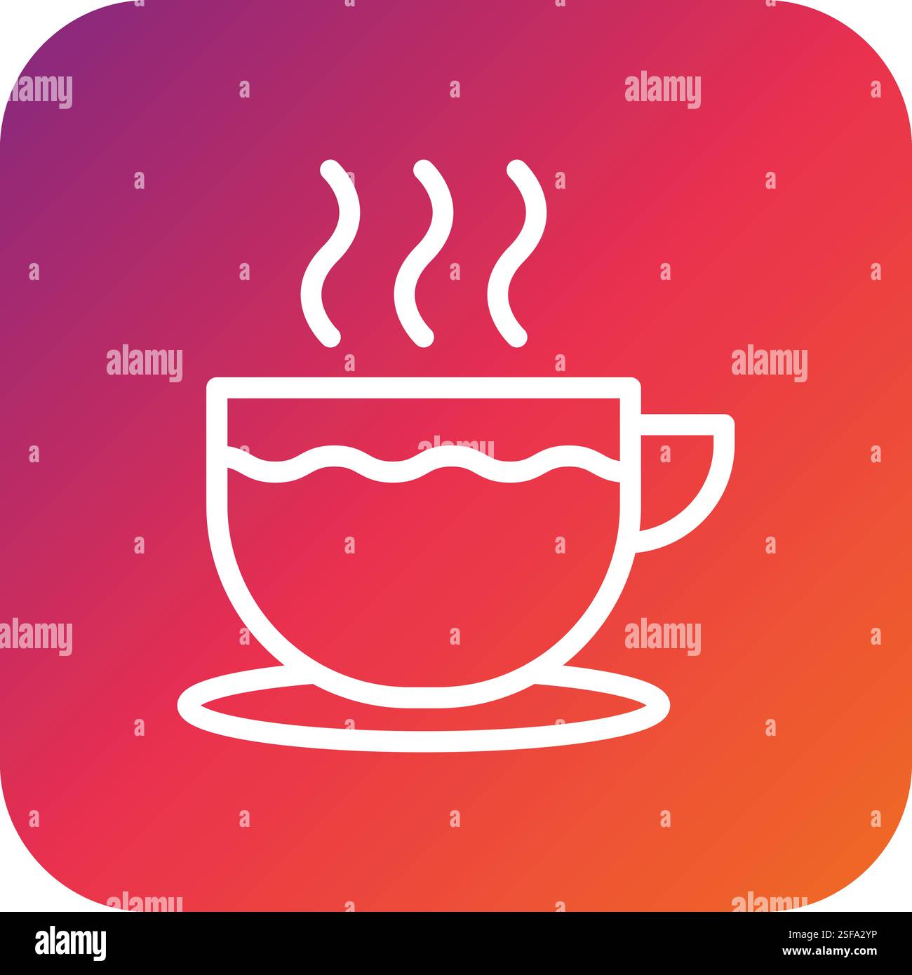 Hot Drink Vector Icon Design Illustration Stock Vector