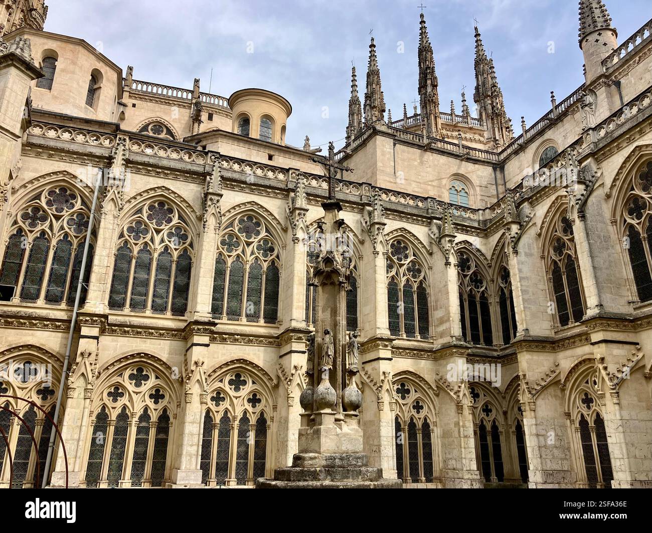 Cross. Burgos Cathedral, Spain - Smartphone Captured Stock Image