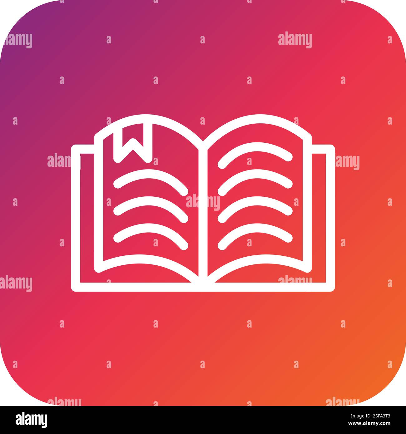 Reading Vector Icon Design Illustration Stock Vector
