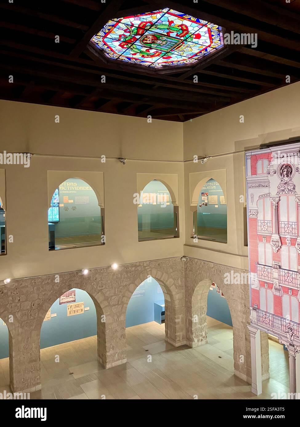 The Museum Inside the Arco de Santa Maria, Burgos, Spain - Smartphone Captured Stock Image