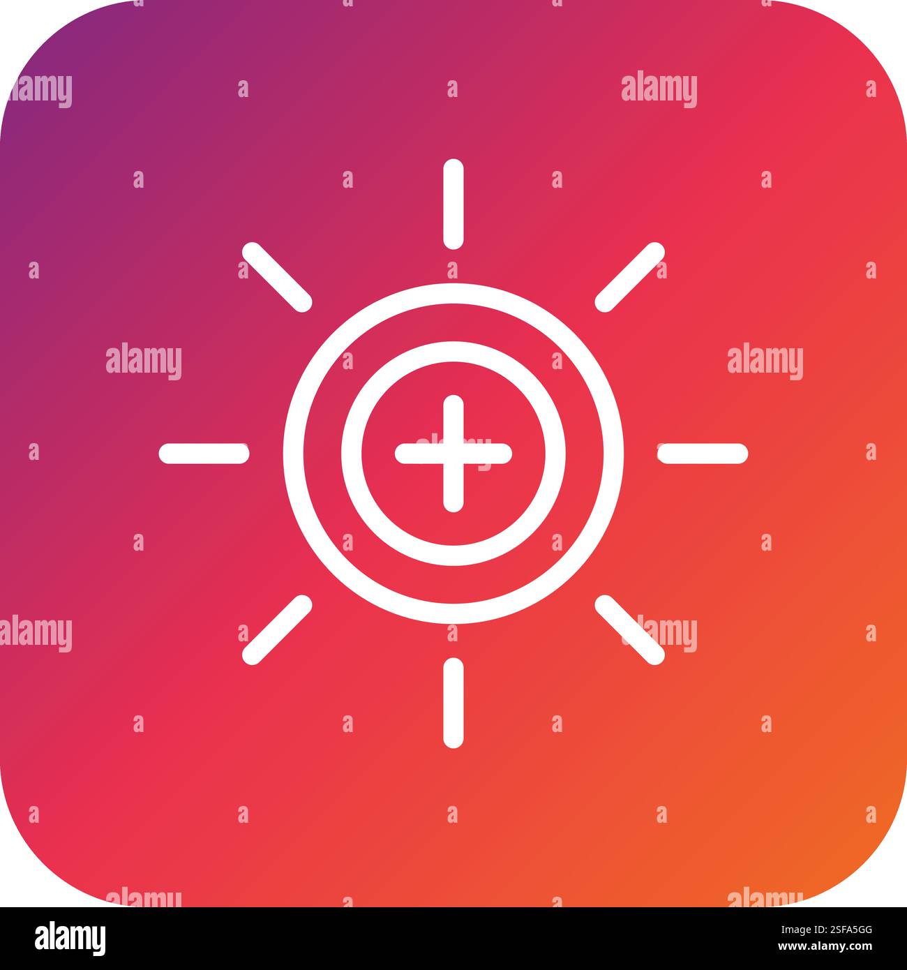 Brightness Vector Icon Design Illustration Stock Vector