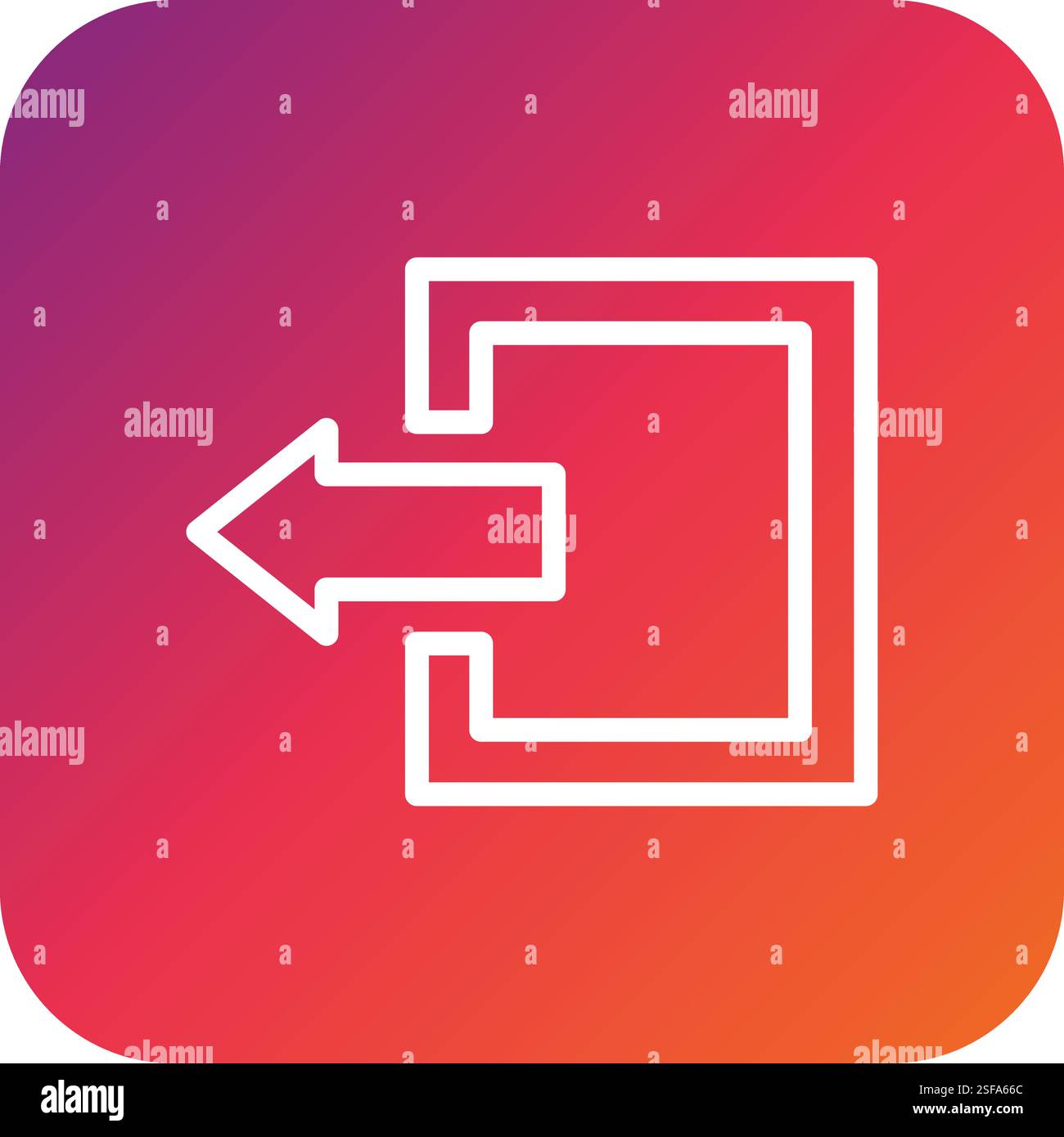Log out Vector Icon Design Illustration Stock Vector