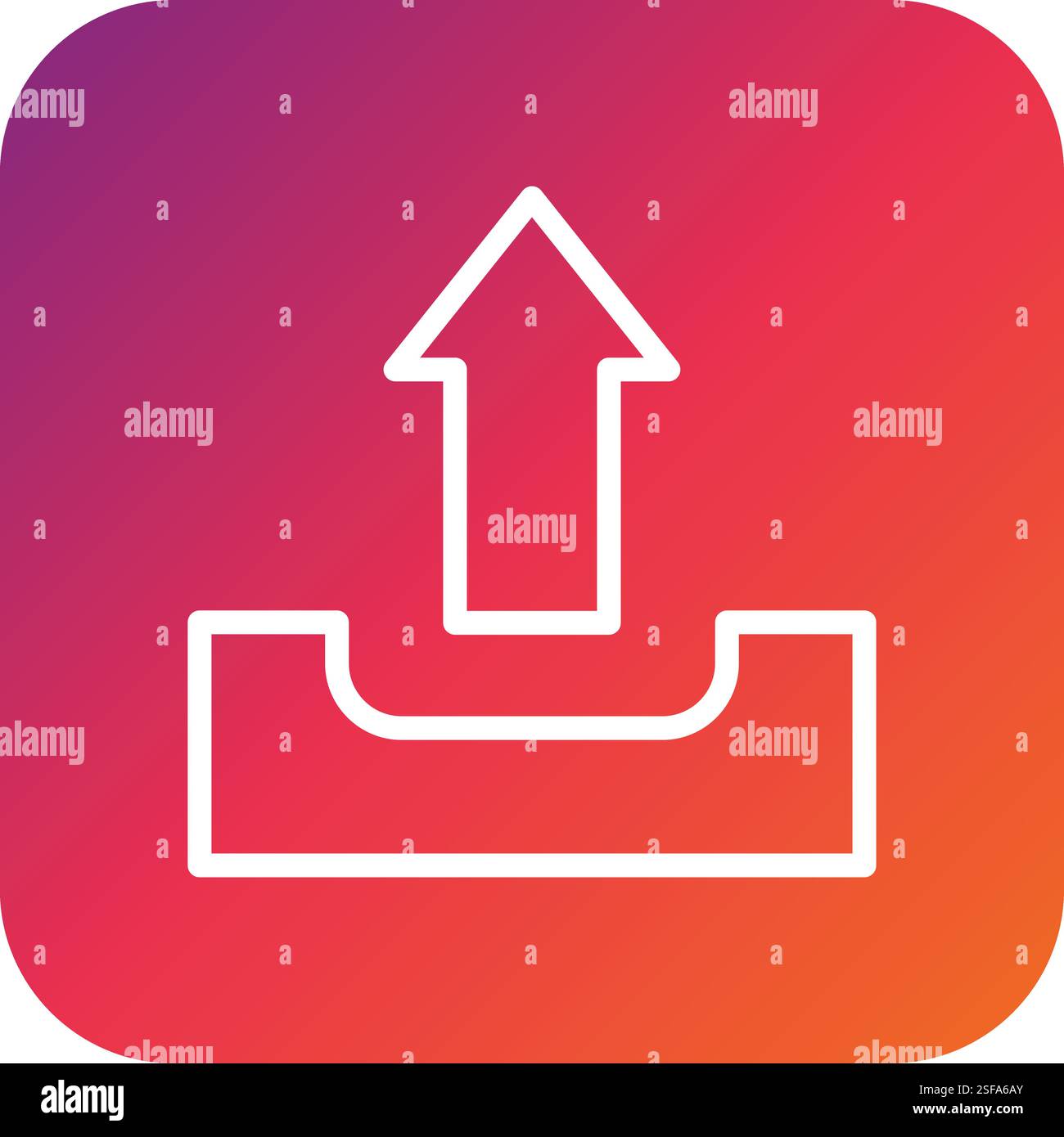 Upload Vector Icon Design Illustration Stock Vector