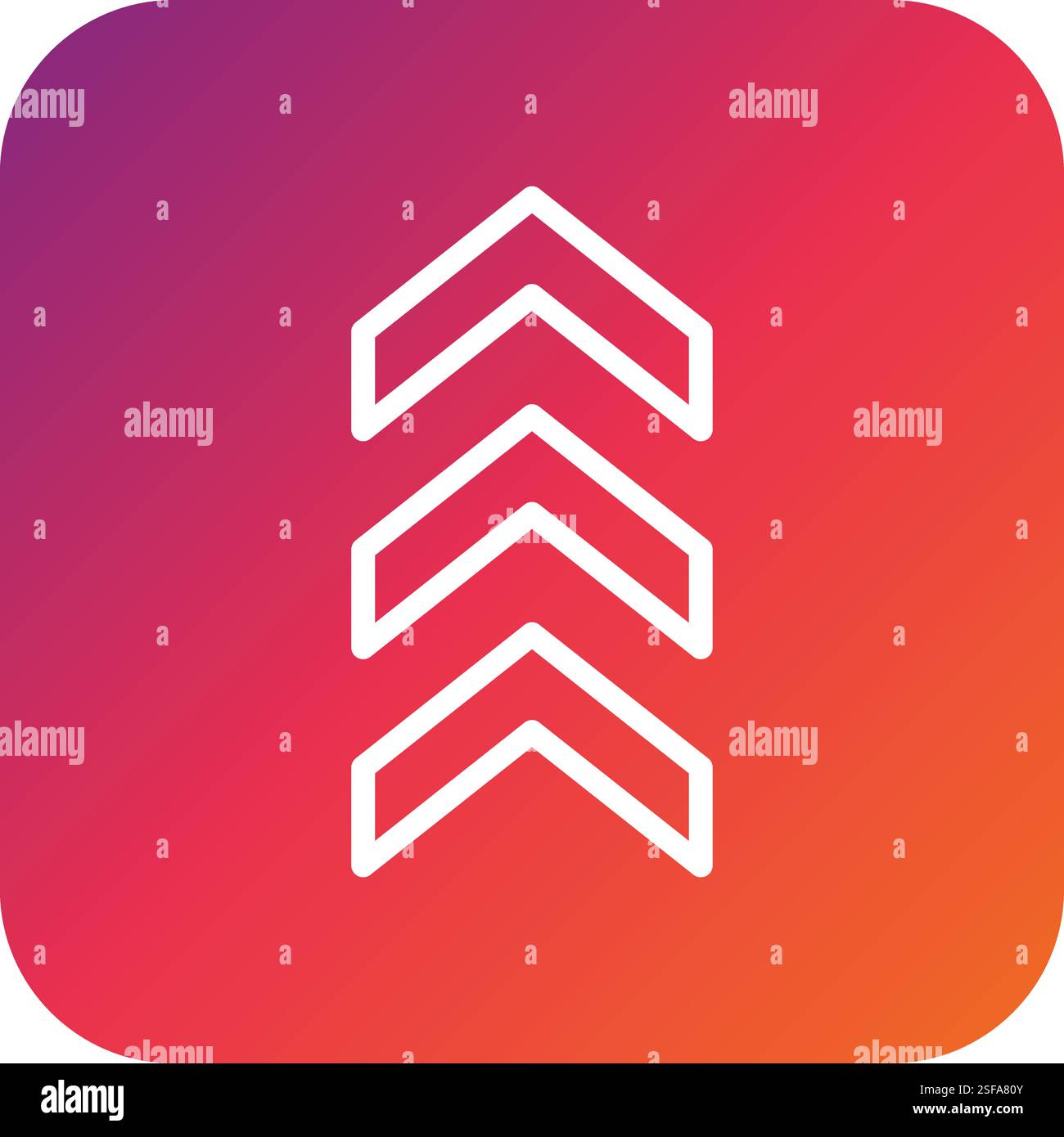 Chevron Vector Icon Design Illustration Stock Vector