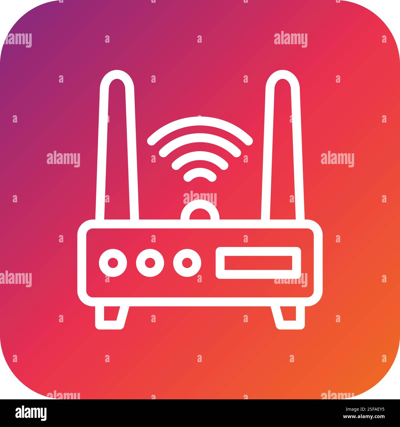 Router Vector Icon Design Illustration Stock Vector