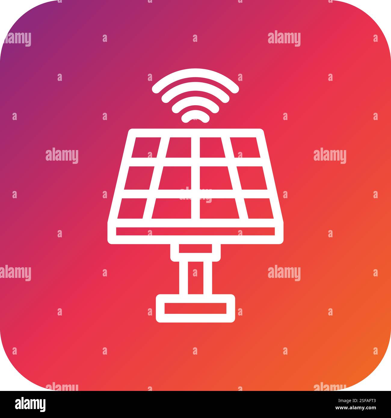 Solar Vector Icon Design Illustration Stock Vector