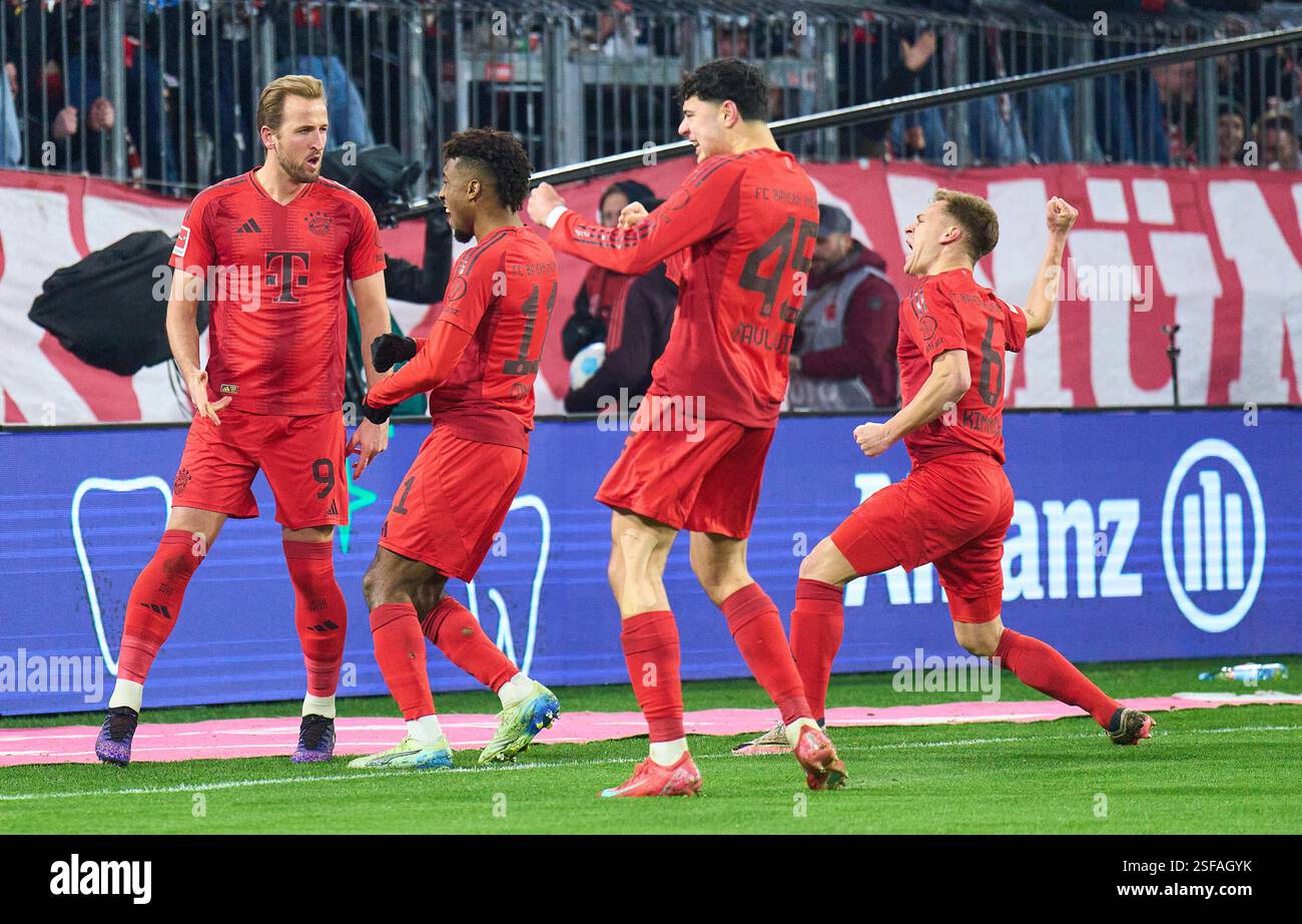 Harry Kane, FCB 9 celebrates his goal, happy, laugh, celebration, 1-0 ...