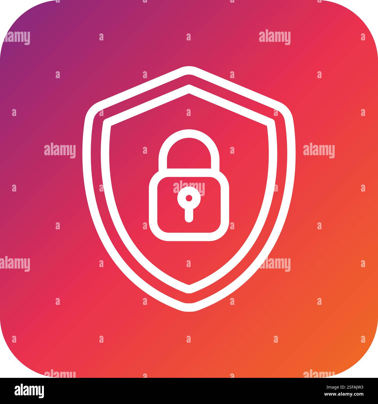 Cyber security Vector Icon Design Illustration Stock Vector