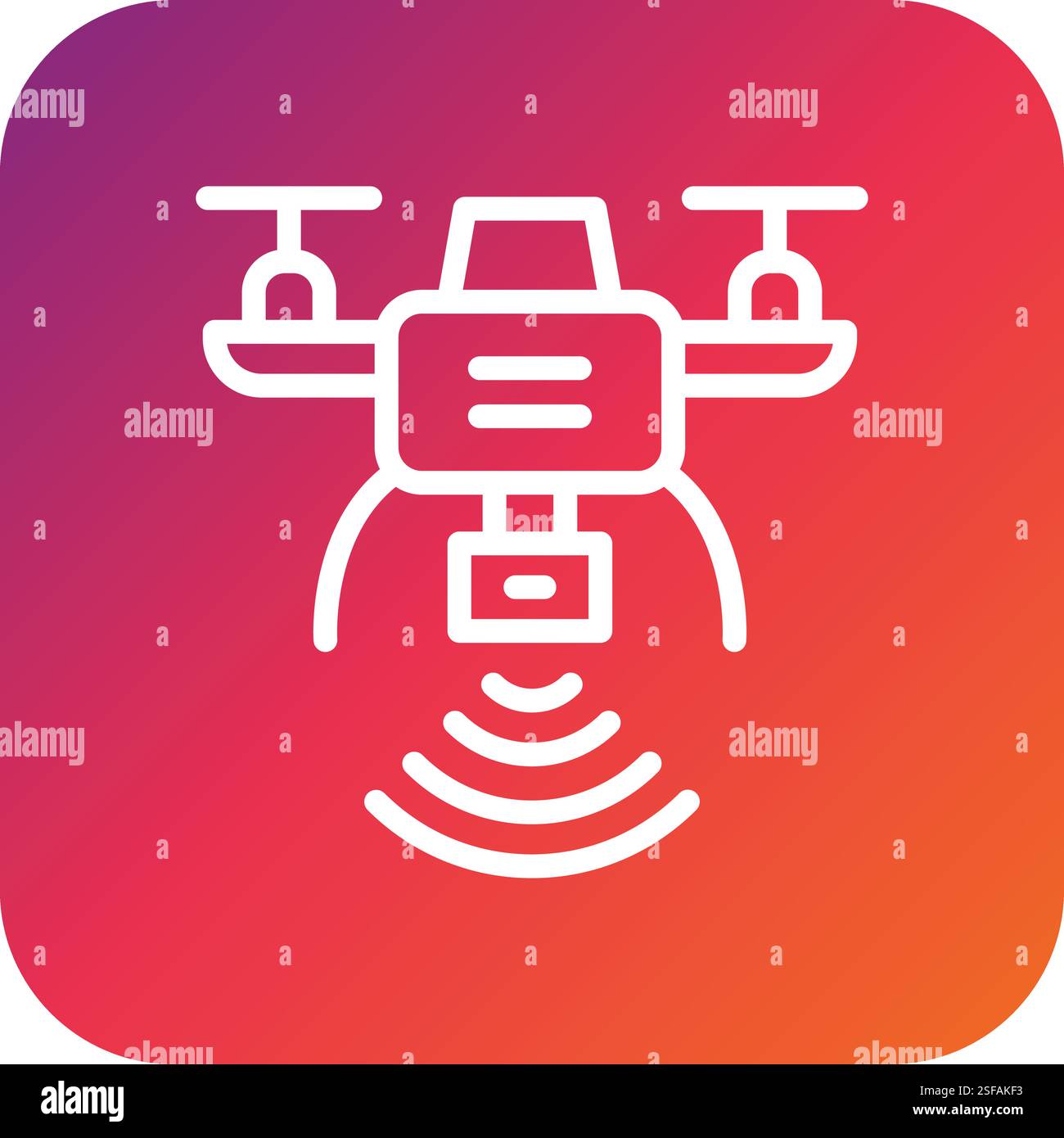 Drone Vector Icon Design Illustration Stock Vector