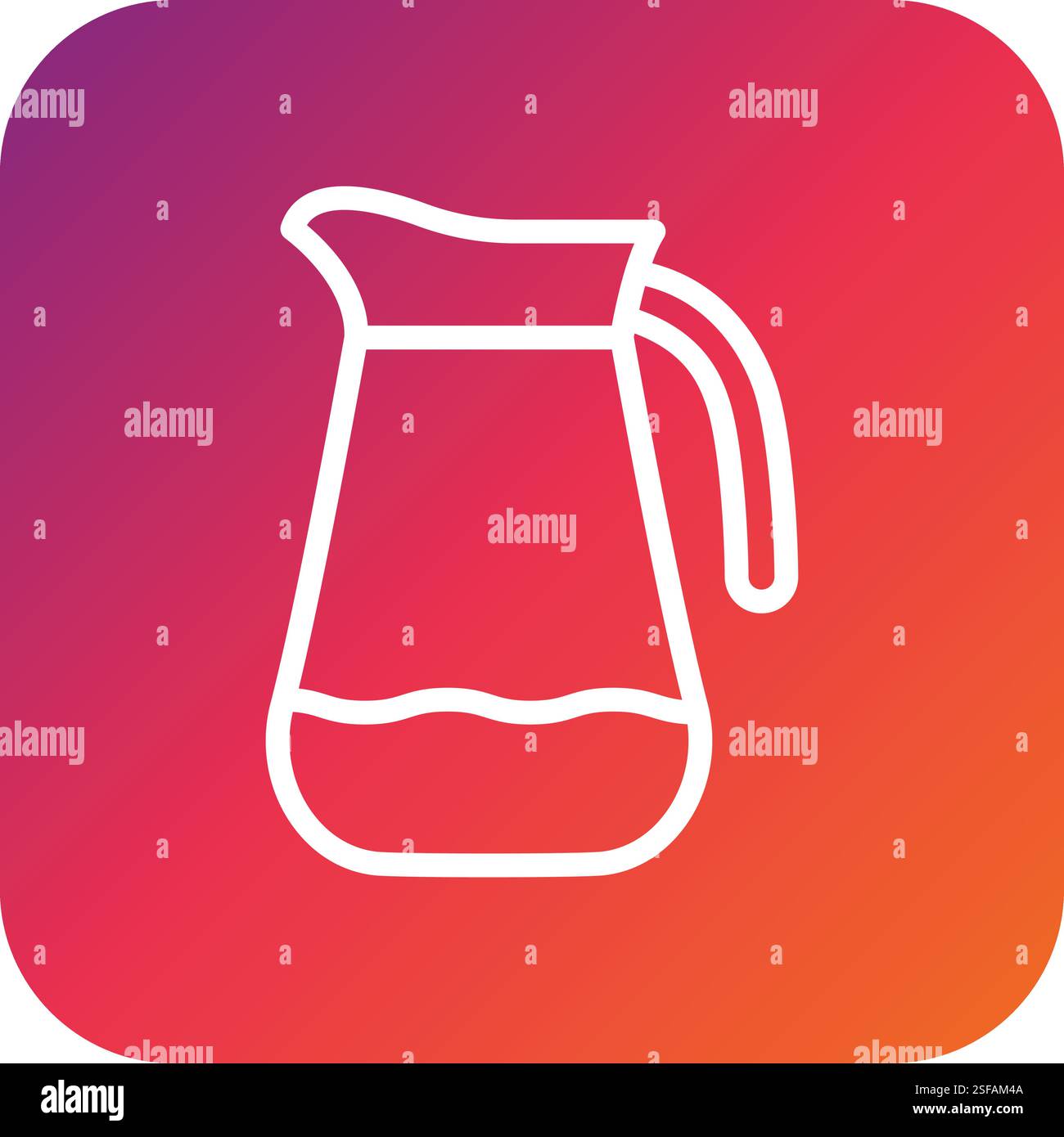 Jug Vector Icon Design Illustration Stock Vector