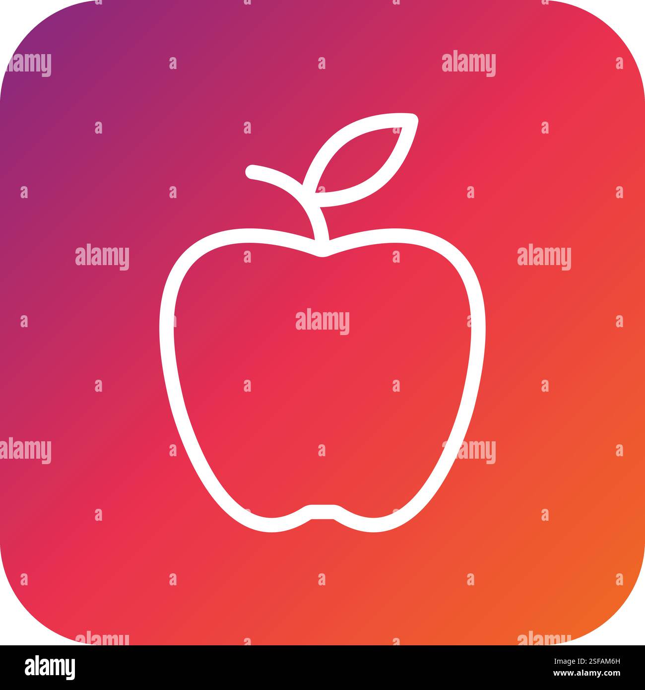 Apple Vector Icon Design Illustration Stock Vector
