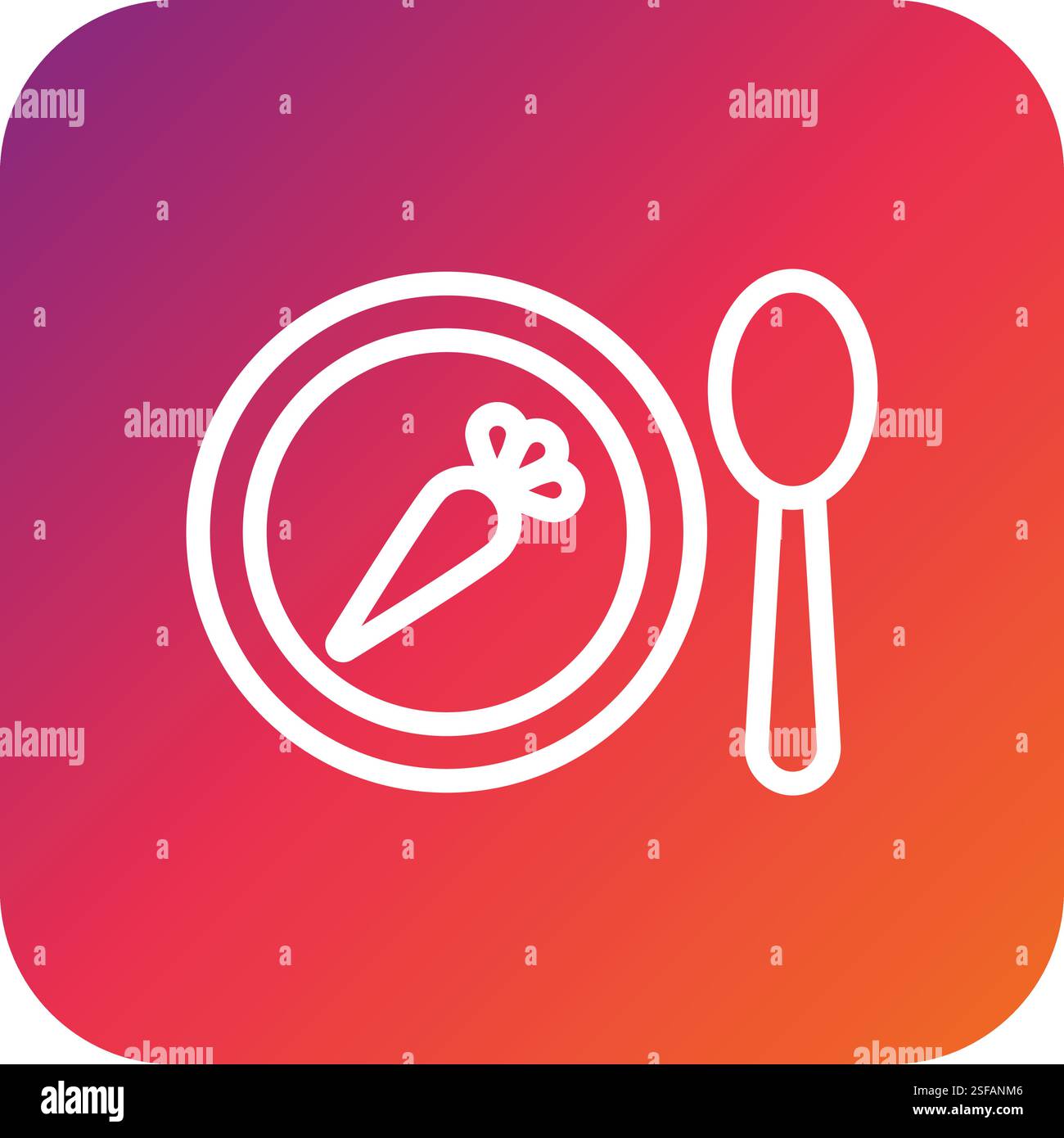 Plate Vector Icon Design Illustration Stock Vector Image & Art - Alamy