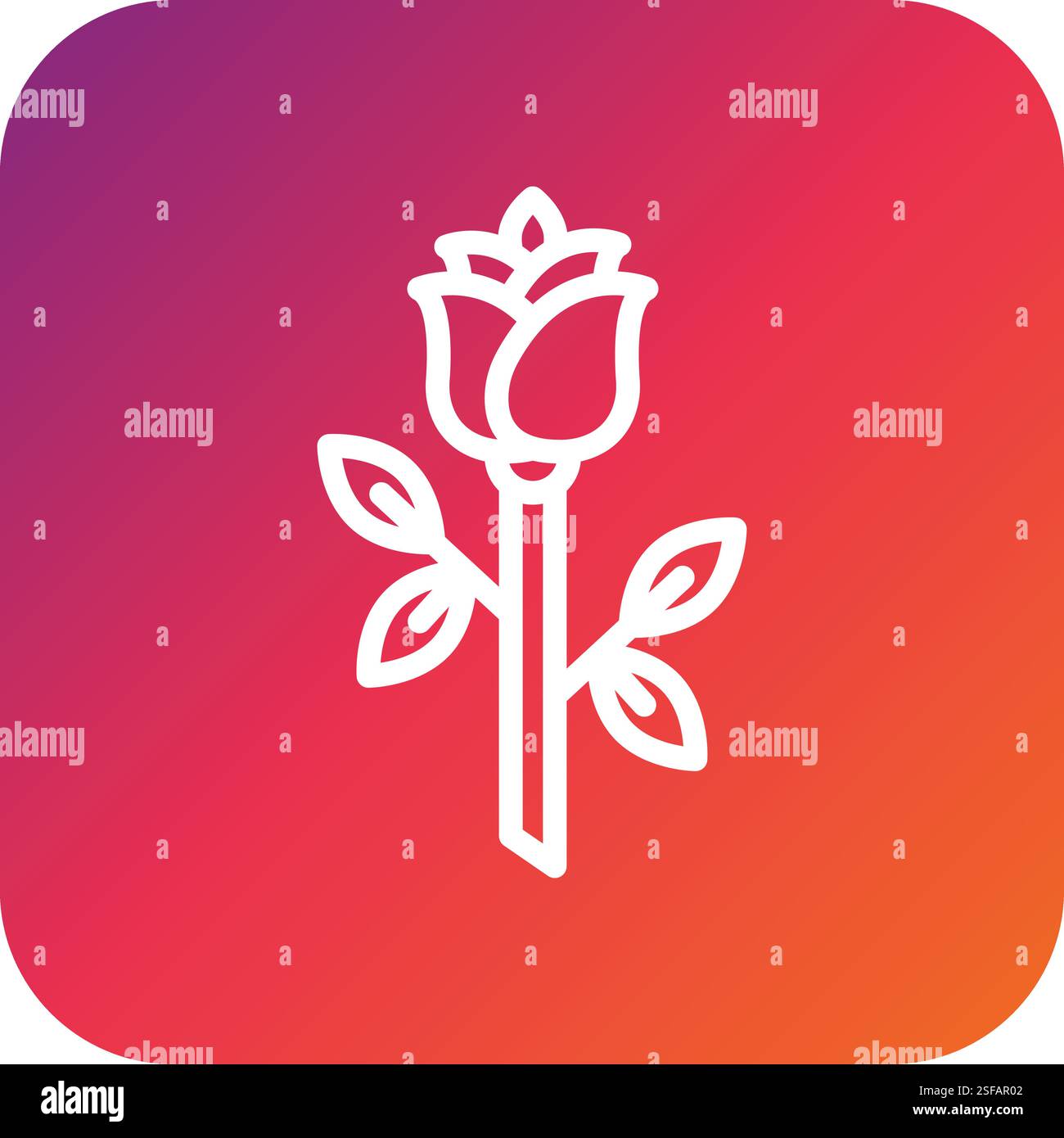 Flower Vector Icon Design Illustration Stock Vector