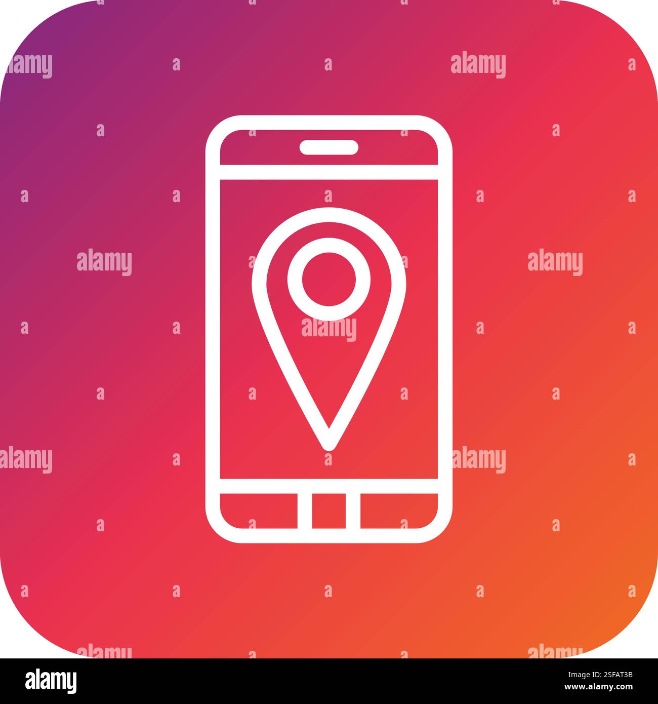 Gps mobile Vector Icon Design Illustration Stock Vector