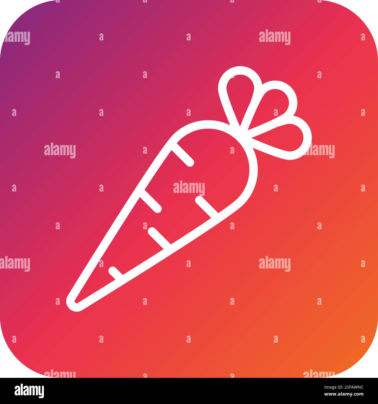 Carrot Vector Icon Design Illustration Stock Vector
