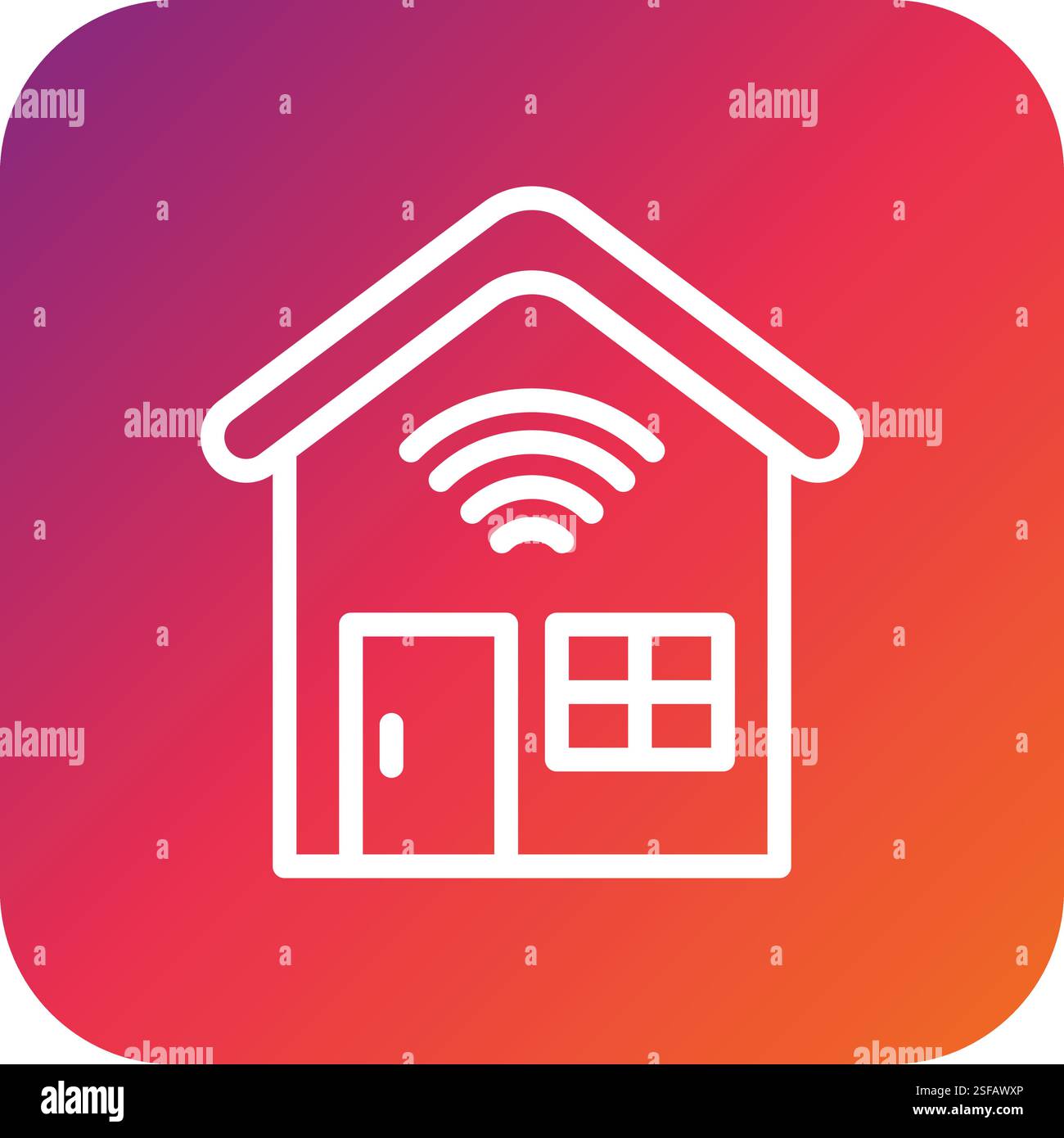 Smart house Vector Icon Design Illustration Stock Vector