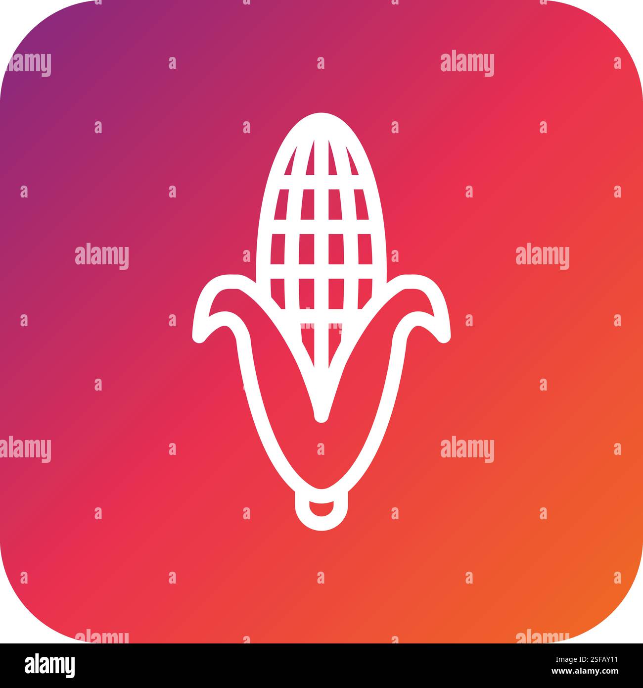 Corn Vector Icon Design Illustration Stock Vector Image & Art - Alamy