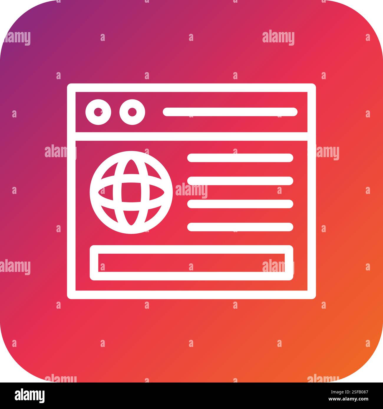 Website Vector Icon Design Illustration Stock Vector