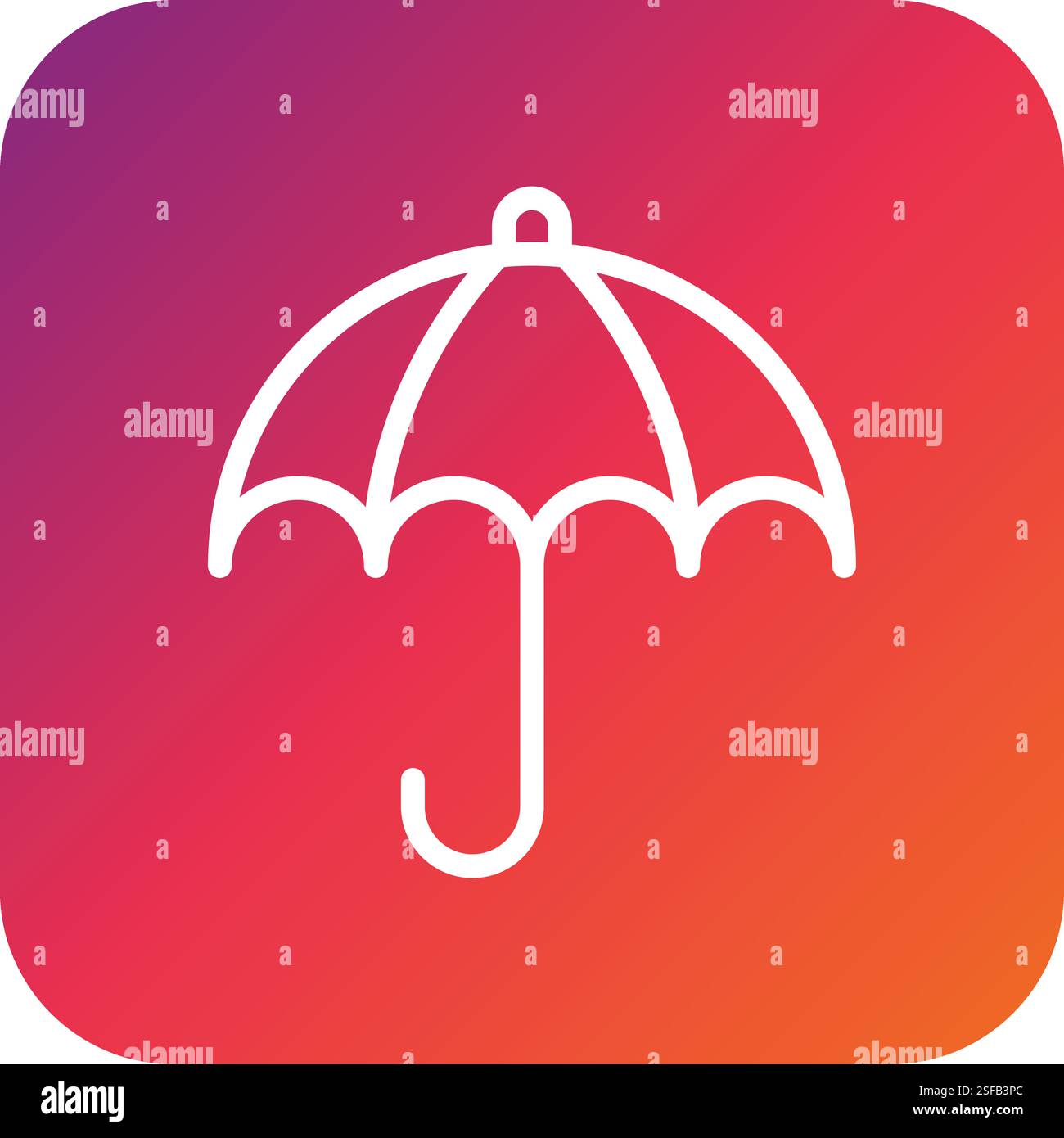 Umbrella Vector Icon Design Illustration Stock Vector Image & Art - Alamy