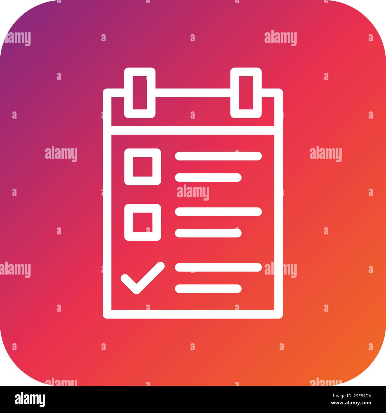 Checklist Vector Icon Design Illustration Stock Vector