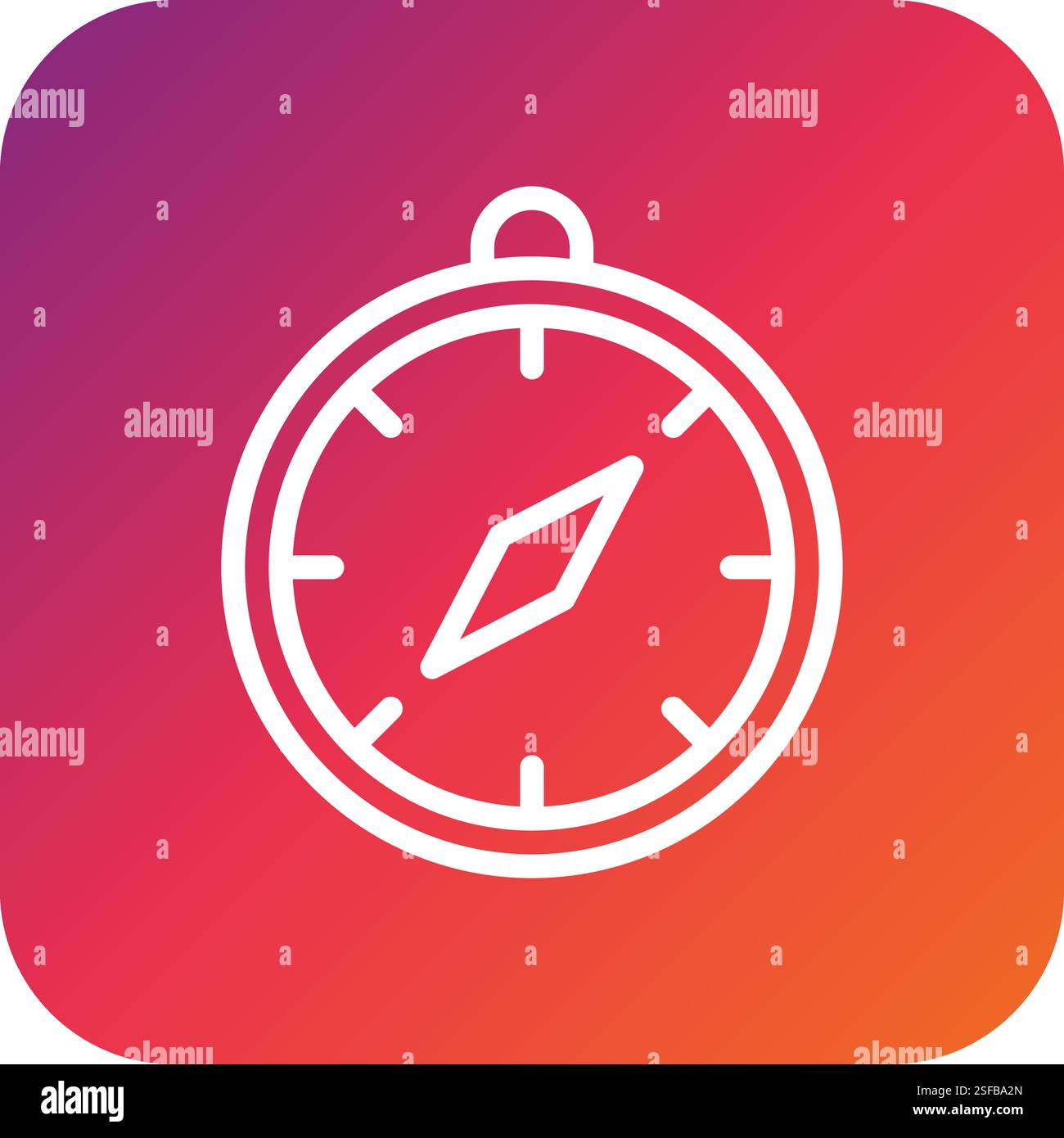 Compass Vector Icon Design Illustration Stock Vector