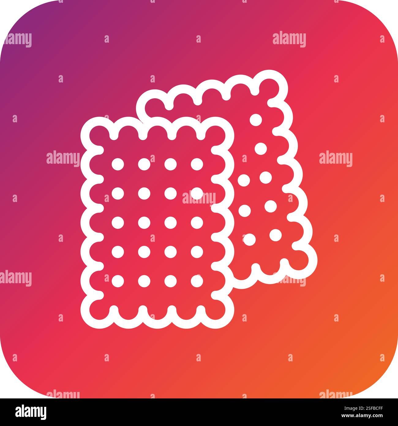 Biscuit Vector Icon Design Illustration Stock Vector