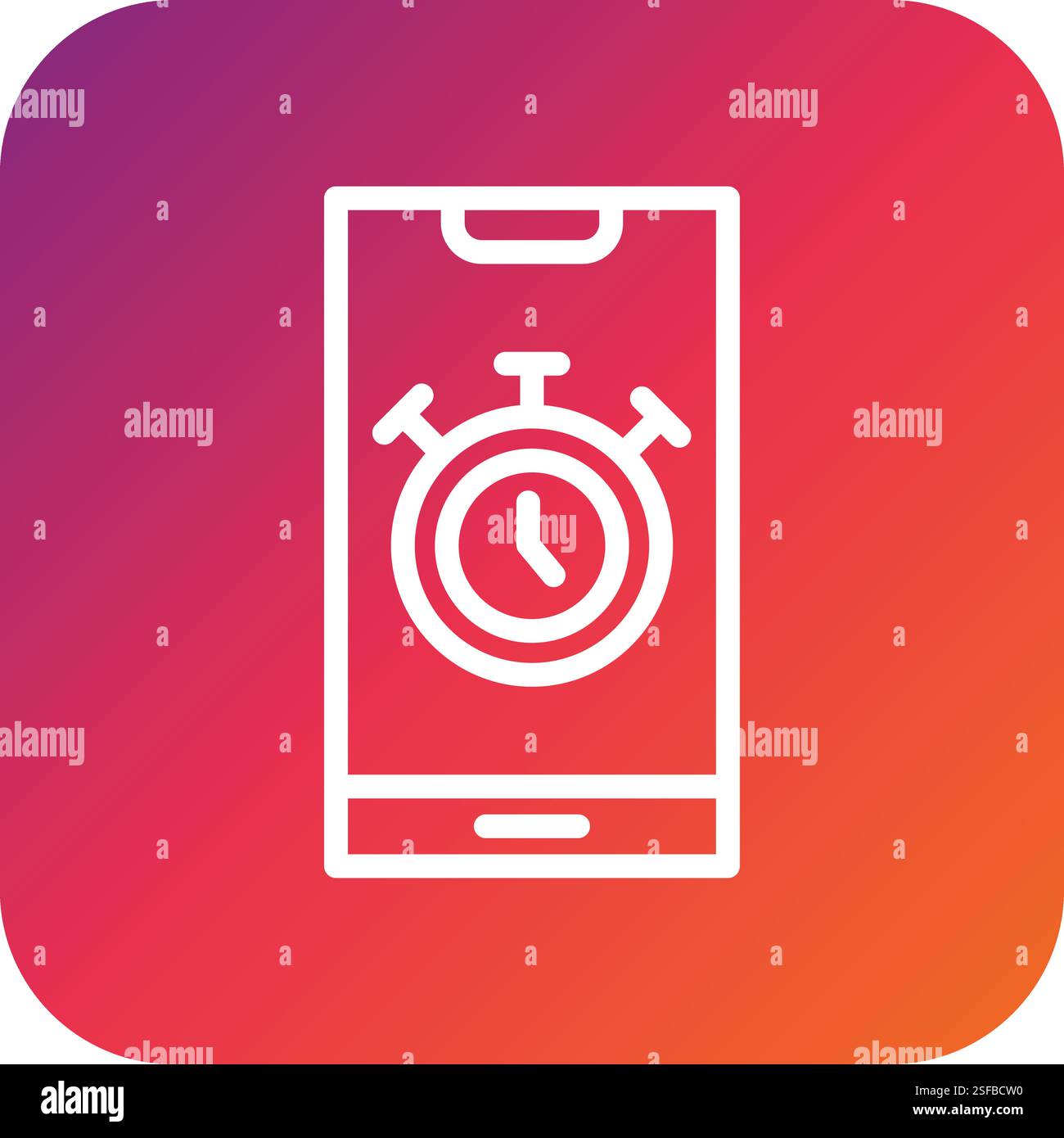 Stopwatch Vector Icon Design Illustration Stock Vector Image & Art - Alamy