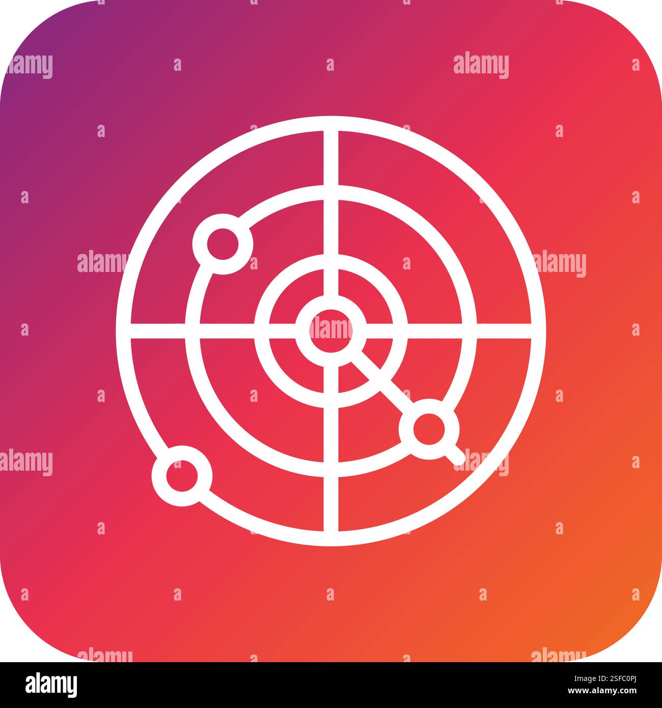 Radar 3d icon on Stock Vector Images - Alamy